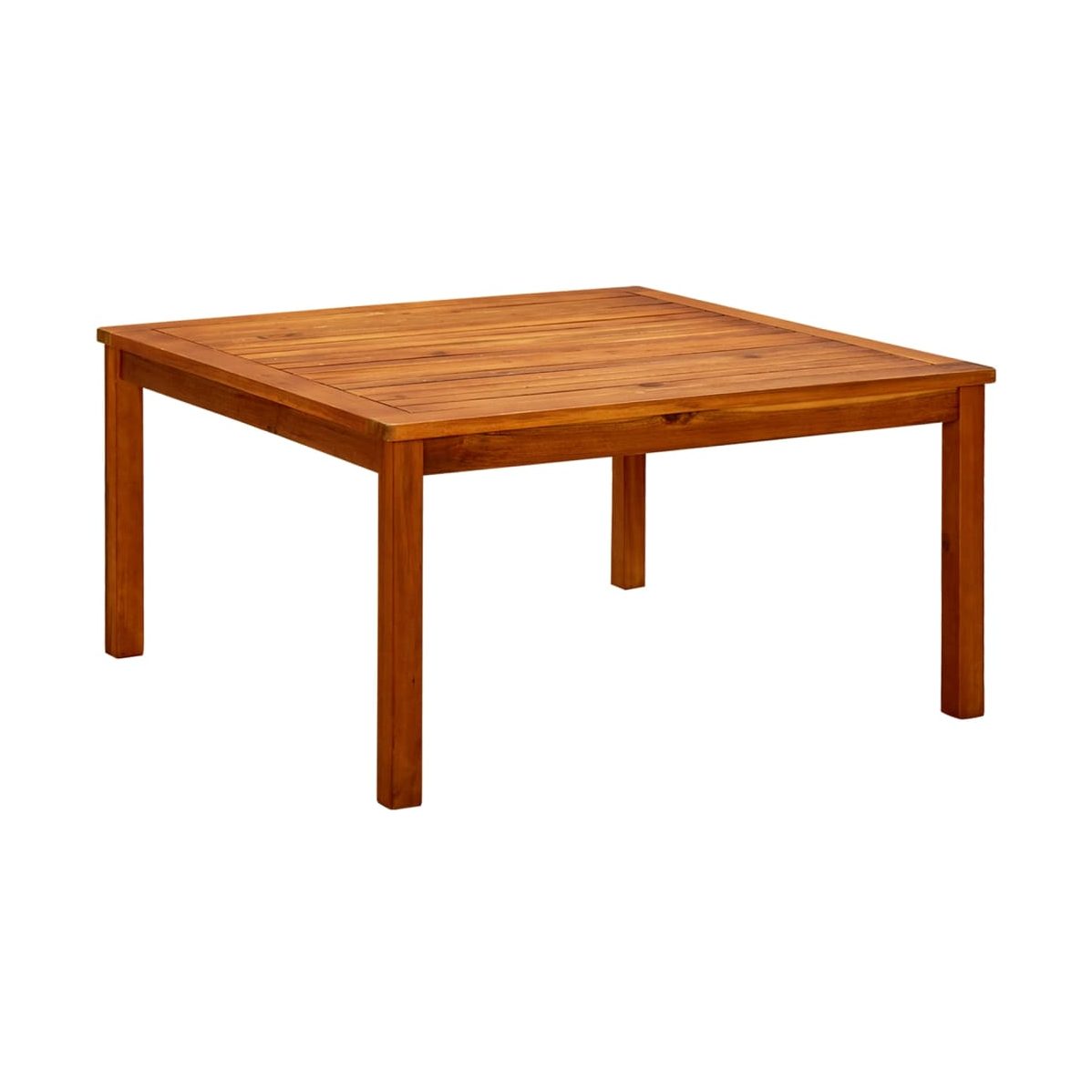 Mesa De Centro De Jardín Madera Maciza De Acacia