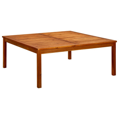 Mesa De Centro De Jardín Madera Maciza De Acacia