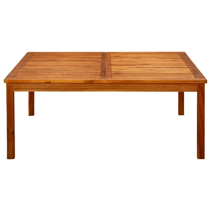 Mesa De Centro De Jardín Madera Maciza De Acacia