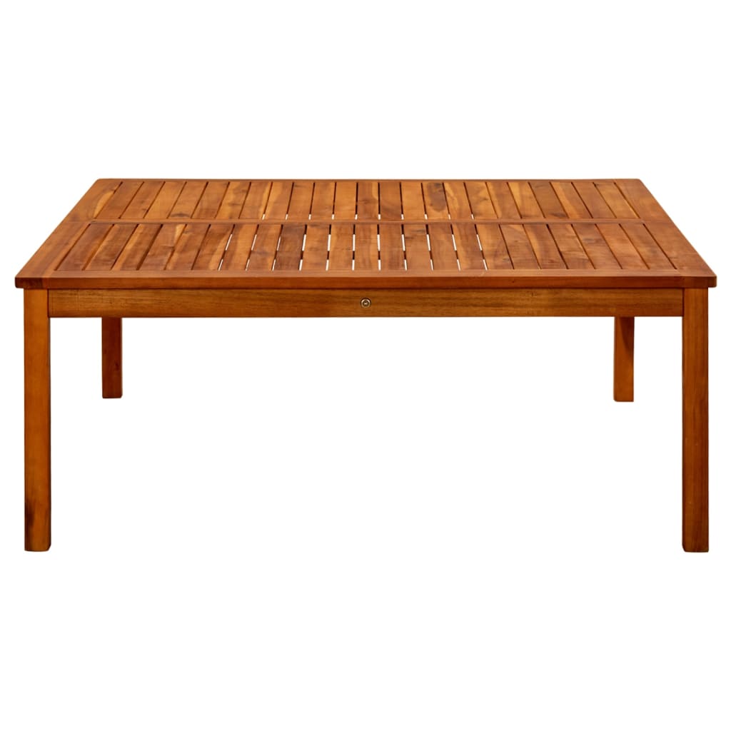 Mesa De Centro De Jardín Madera Maciza De Acacia