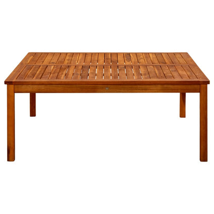 Mesa De Centro De Jardín Madera Maciza De Acacia