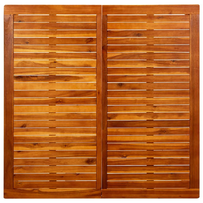 Mesa De Centro De Jardín Madera Maciza De Acacia