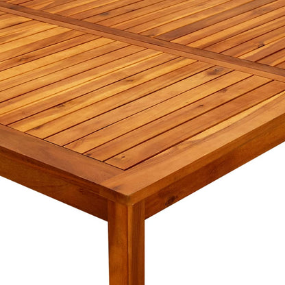 Mesa De Centro De Jardín Madera Maciza De Acacia