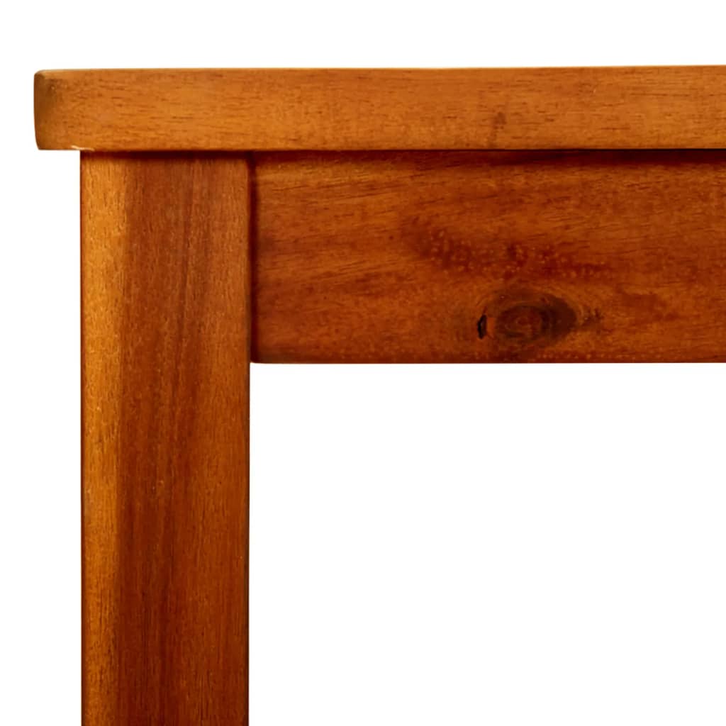 Mesa De Centro De Jardín Madera Maciza De Acacia