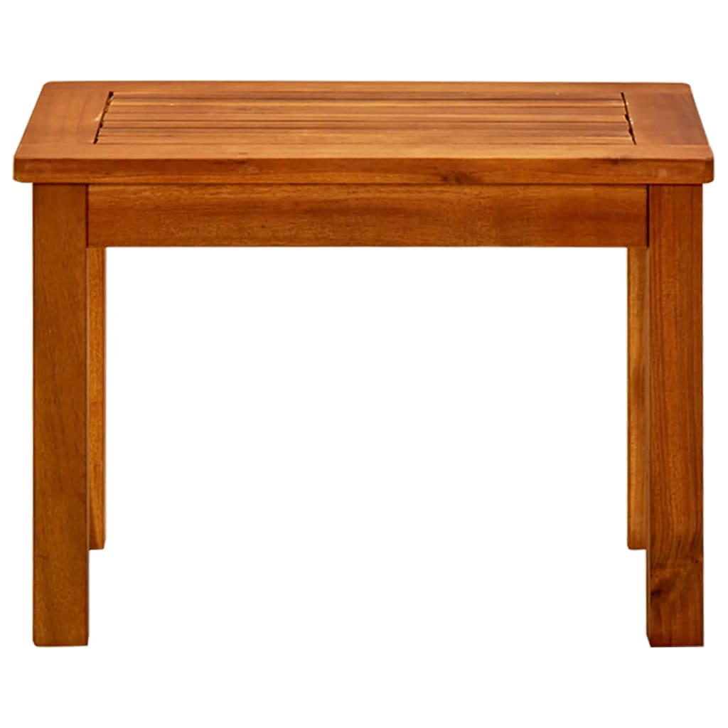 Mesa De Centro De Jardín Madera Maciza De Acacia