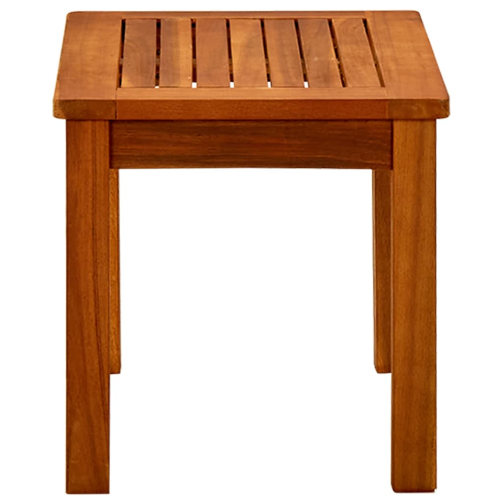 Mesa De Centro De Jardín Madera Maciza De Acacia