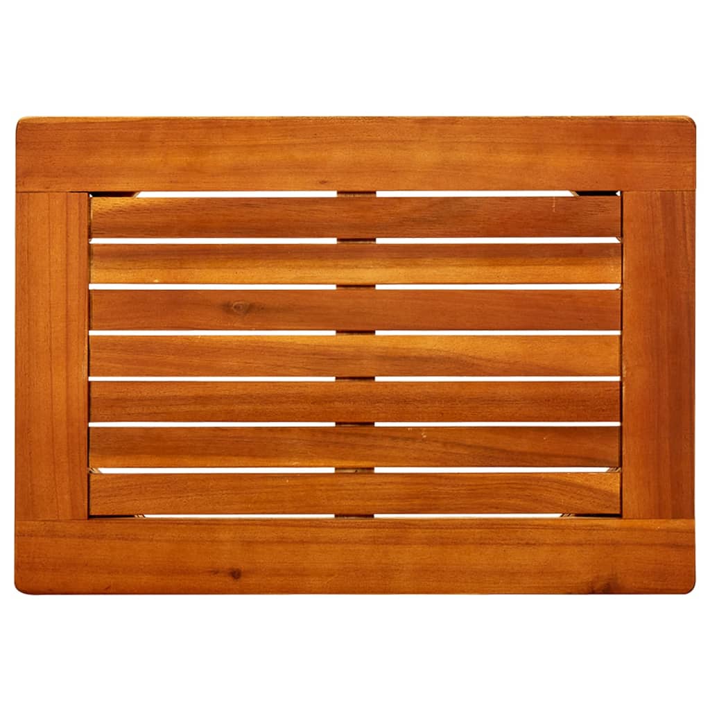 Mesa De Centro De Jardín Madera Maciza De Acacia