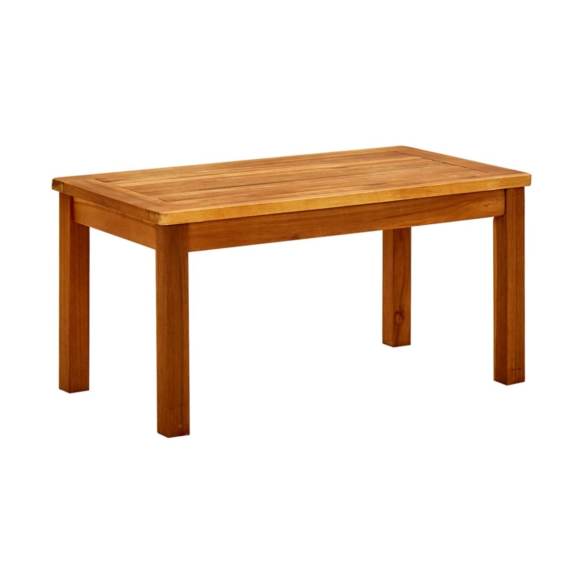 Mesa De Centro De Jardín Madera Maciza De Acacia