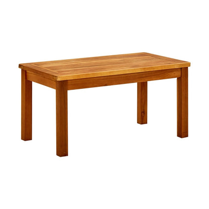 Mesa De Centro De Jardín Madera Maciza De Acacia
