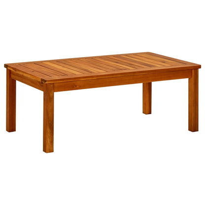 Mesa De Centro De Jardín Madera Maciza De Acacia
