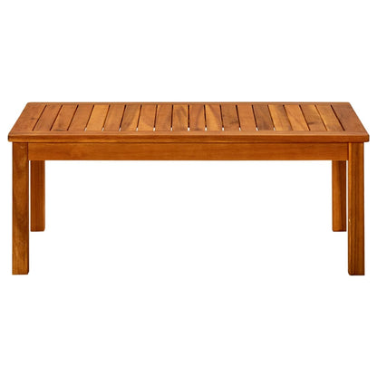 Mesa De Centro De Jardín Madera Maciza De Acacia