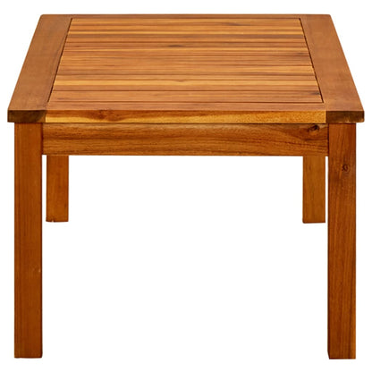 Mesa De Centro De Jardín Madera Maciza De Acacia