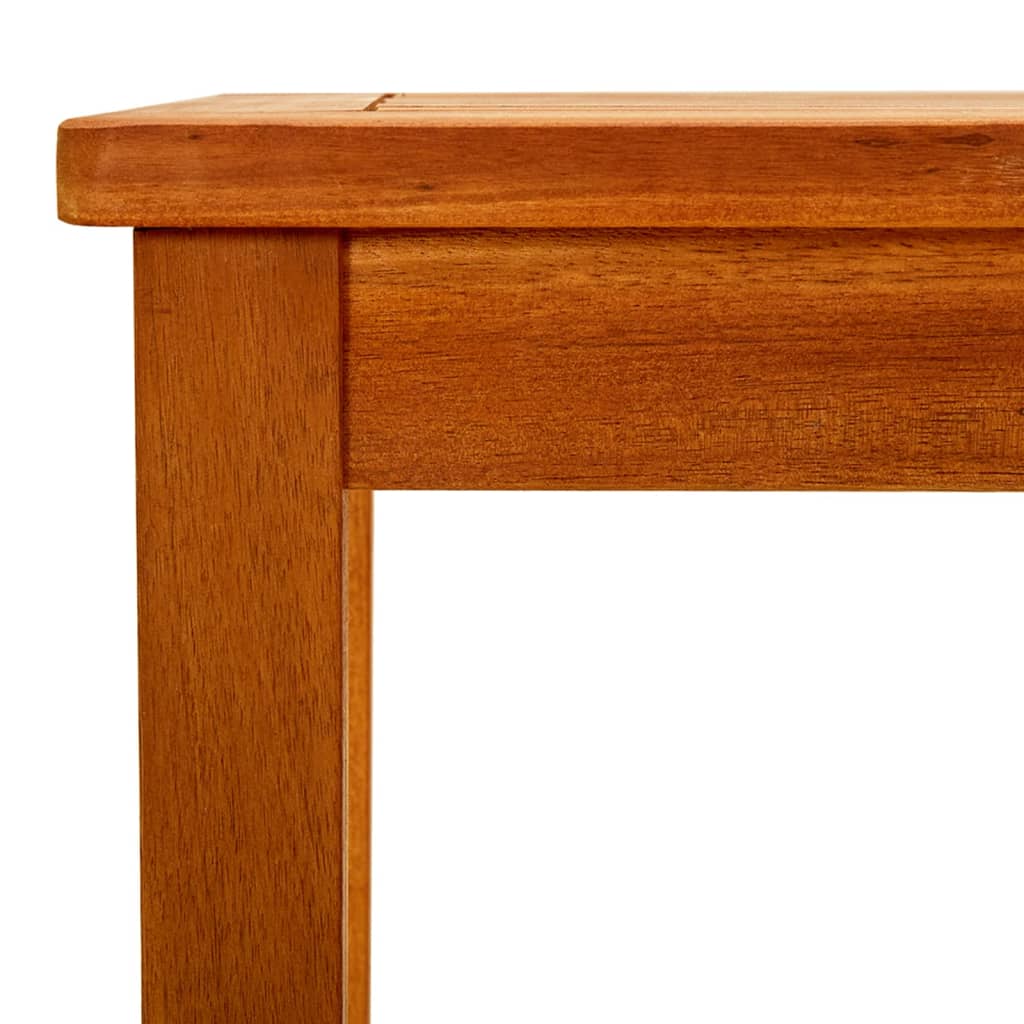 Mesa De Centro De Jardín Madera Maciza De Acacia