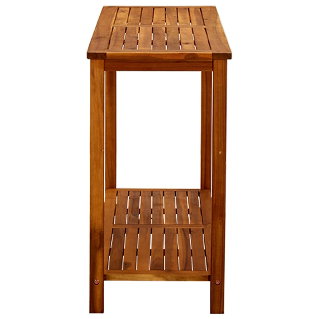 Mesa Consola De Jardín Madera Maciza De Acacia