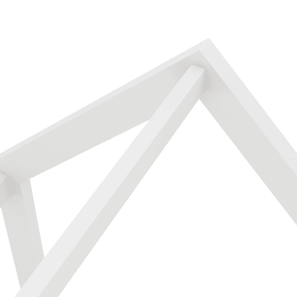 Estructura De Cama Infantil Y Cajón Madera Pino Blanca 70X140Cm