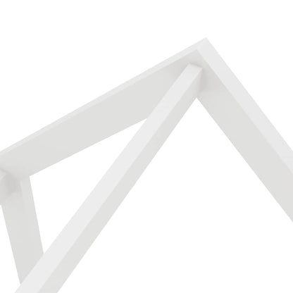 Estructura De Cama Infantil Y Cajón Madera Pino Blanca 70X140Cm