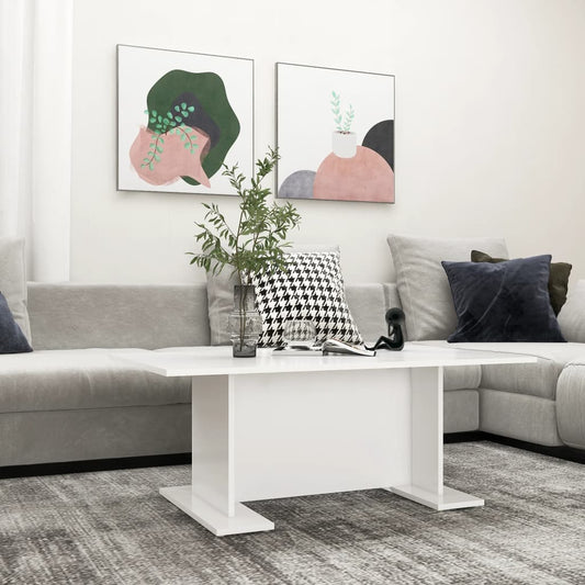 Mesa De Centro De Madera Contrachapada 103,5X60X40 Cm