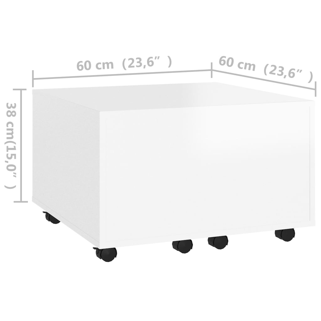Mesa De Centro Madera Contrachapada 60X60X38 Cm