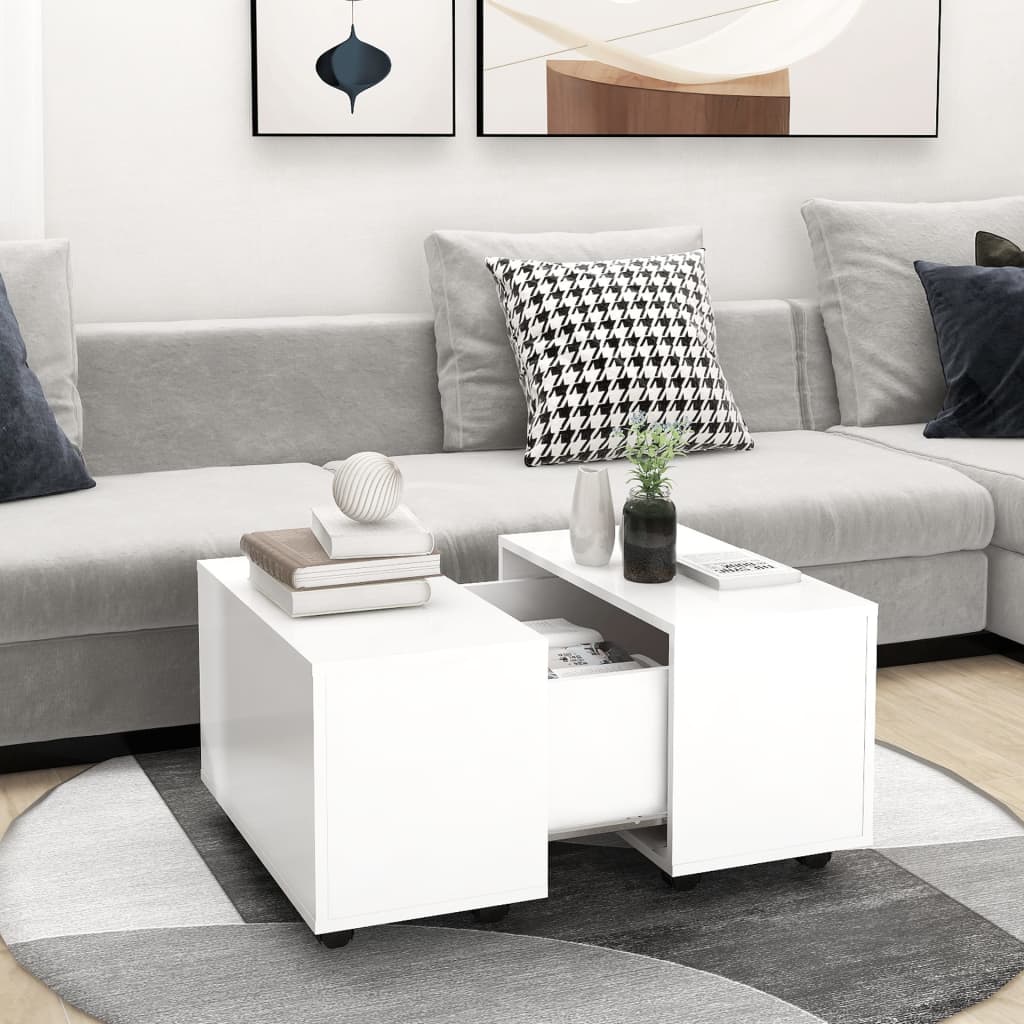 Mesa De Centro Madera Contrachapada 60X60X38 Cm