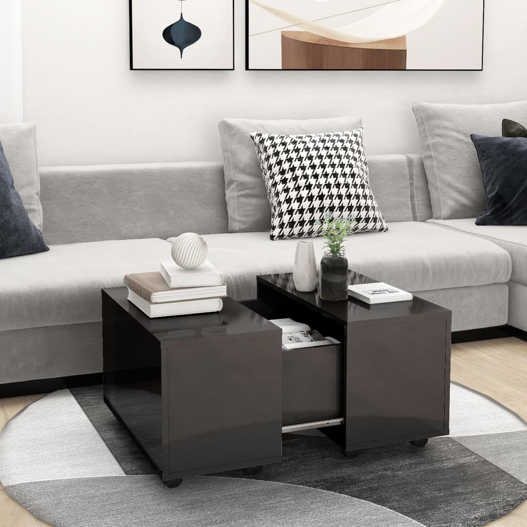 Mesa De Centro Madera Contrachapada 60X60X38 Cm