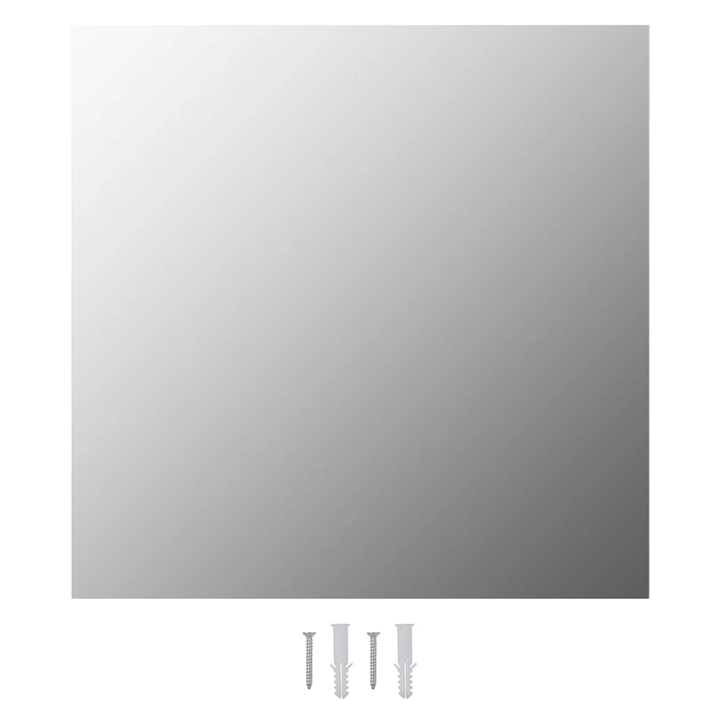 Espejo De Pared Con Luces Led Cuadrado De Vidrio
