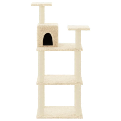 Rascador Para Gatos Con Postes De Sisal Color 118,5 Cm