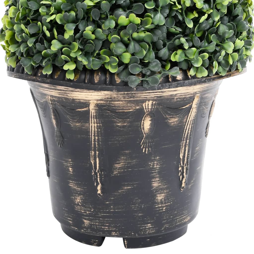 Planta Espiral De Boj Artificial Con Macetero Verde 89 Cm