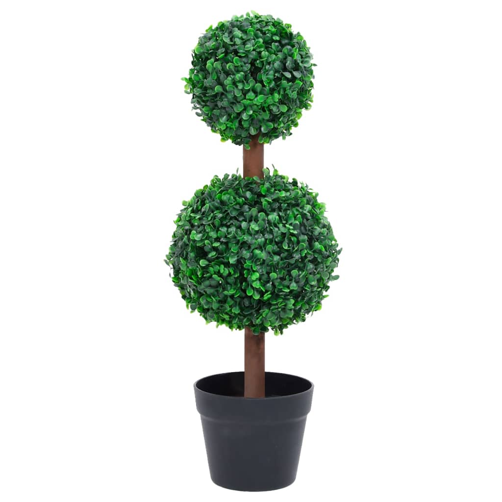 Planta De Boj Artificial Con Macetero Verde 100 Cm