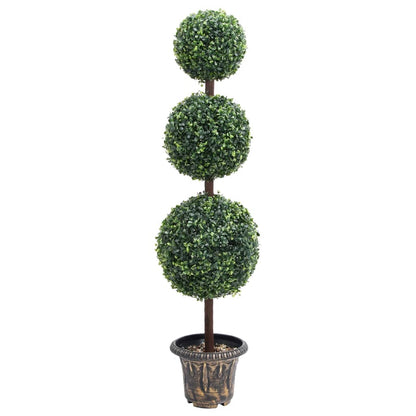 Planta De Boj Artificial Con Macetero Verde 100 Cm