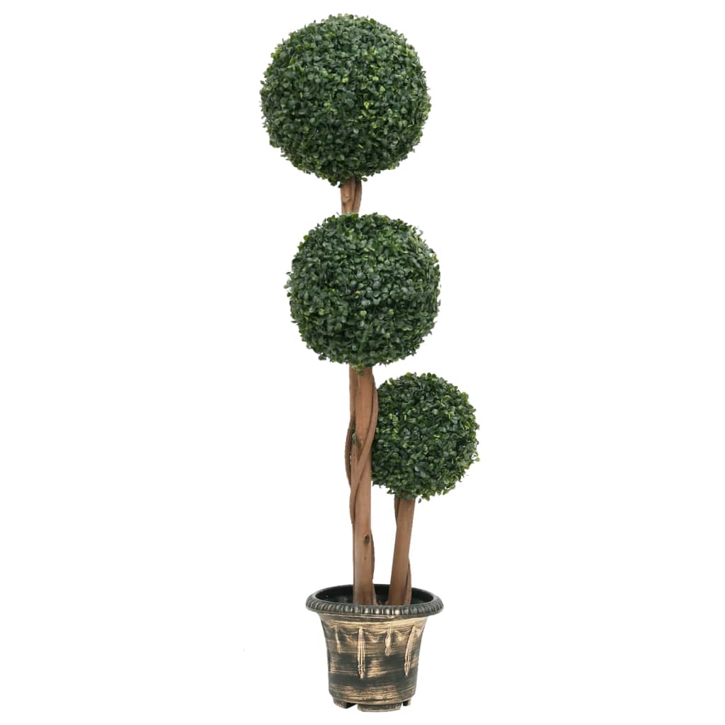 Planta De Boj Artificial Con Macetero Verde 100 Cm