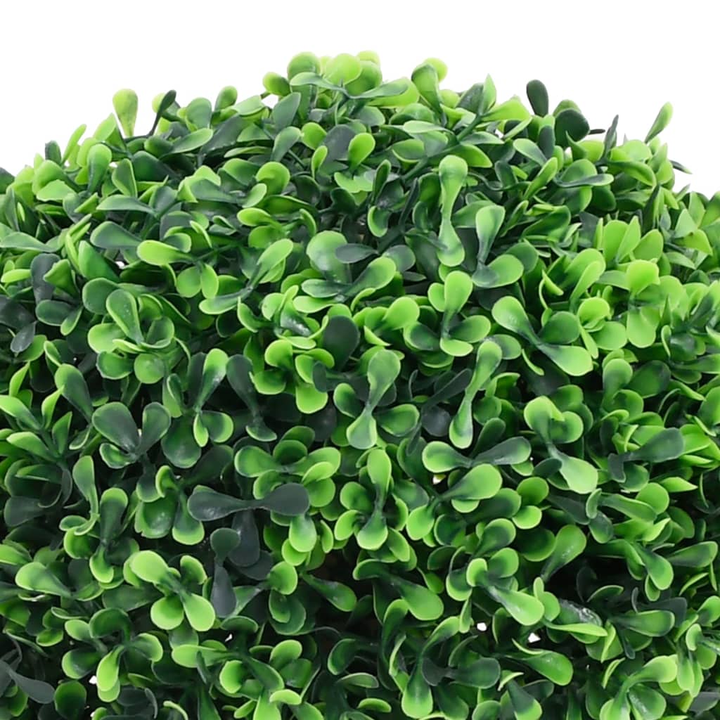 Plantas De Boj Artificial 2 Uds Forma Bola Maceta Verde 37 Cm