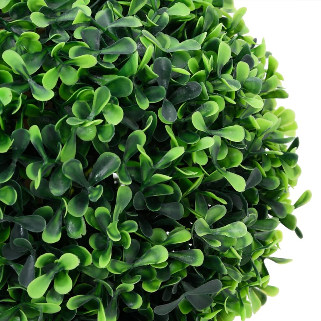 Plantas De Boj Artificial 2 Uds Forma Bola Maceta Verde 37 Cm