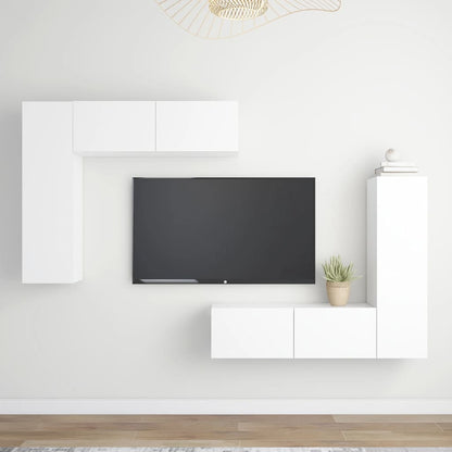 Conjunto De Mueble De Tv Madera De Ingeniería