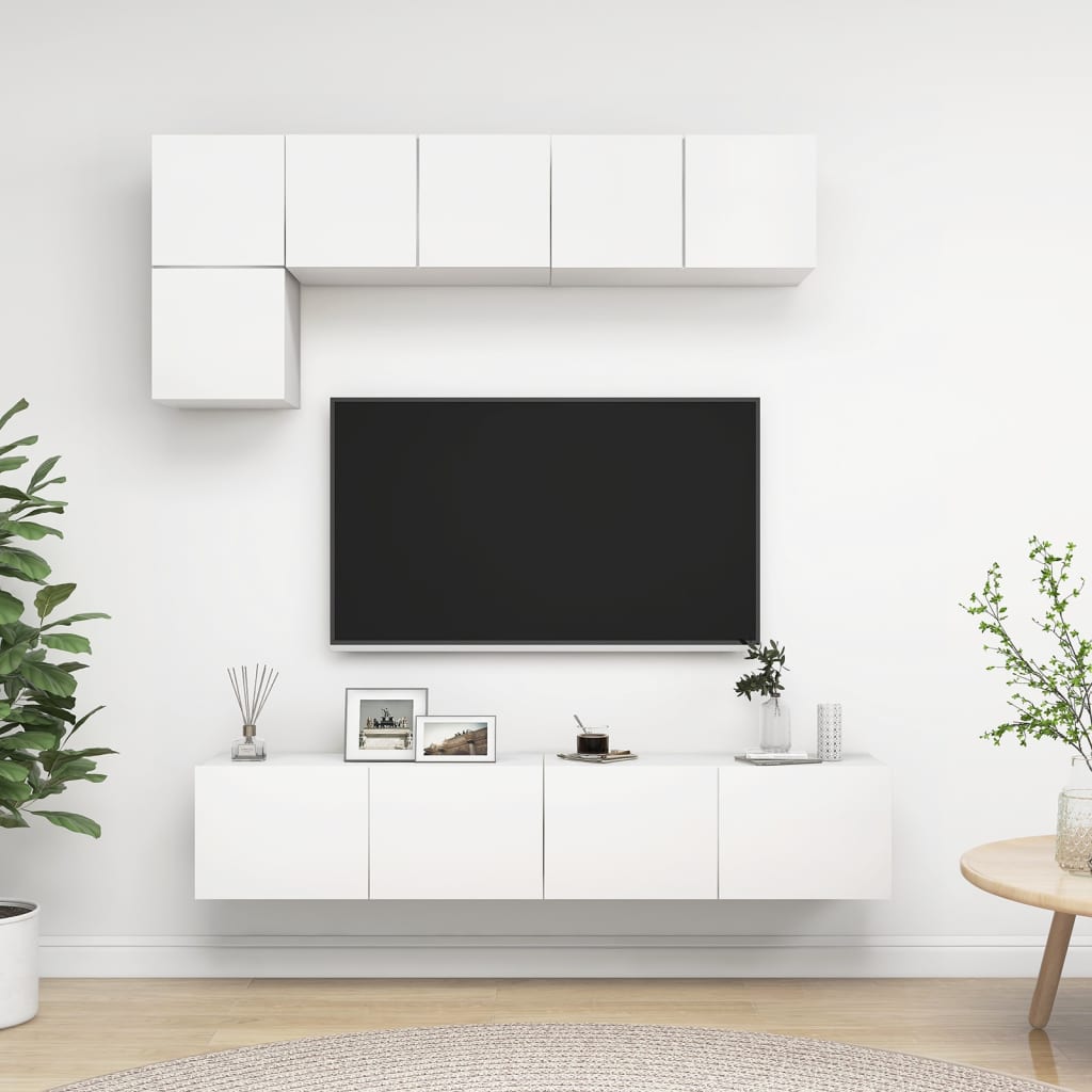 Conjunto De Mueble De Tv 5 Pcs