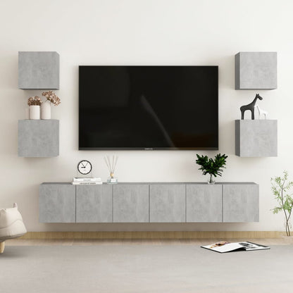 Conjunto De Mueble De Tv 7 Pcs