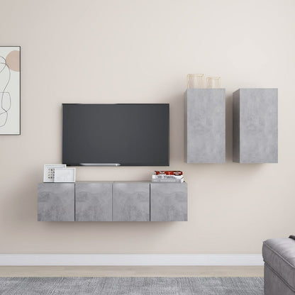 Conjunto De Mueble De Tv Madera De Ingeniería