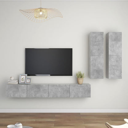 Conjunto De Mueble De Tv Madera De Ingeniería