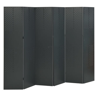 Biombo Divisor De 5 Paneles Acero