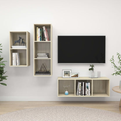 Conjunto De Mueble De Tv 37 X 37 X 107 Cm
