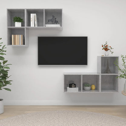 Conjunto De Mueble De Tv 4 Pcs 37 X 37 X 72 Cm