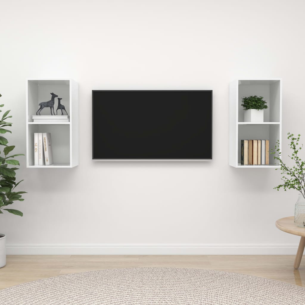 Conjunto De Mueble De Tv 2 Pcs 37 X 37 X 72 Cm
