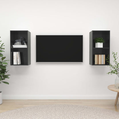 Conjunto De Mueble De Tv 2 Pcs 37 X 37 X 72 Cm
