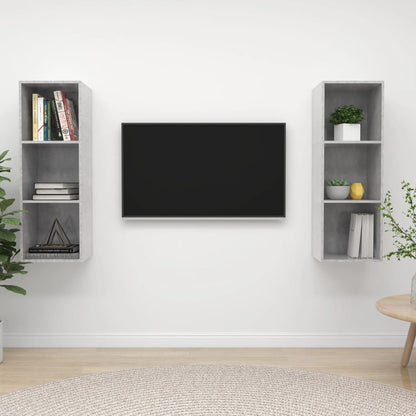 Conjunto De Mueble De Tv 2 Pcs 37 X 37 X 107 Cm