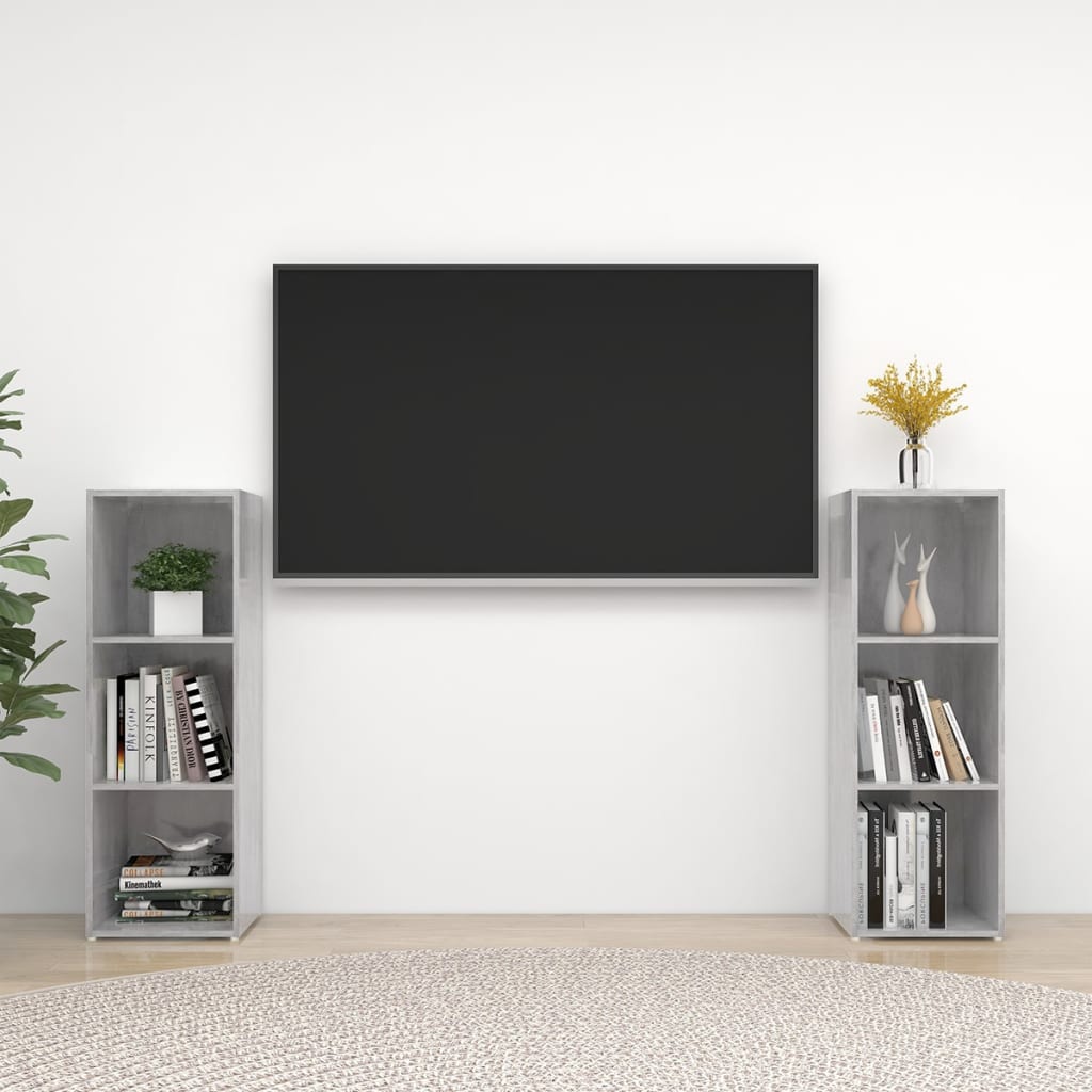 Conjunto De Mueble De Tv 2 Pcs Roble Artesanal 37 X 35 X