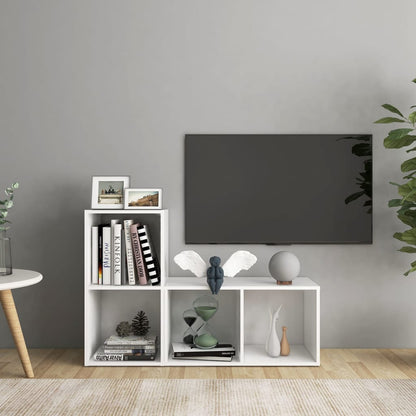 Conjunto De Mueble De Tv 2 Pcs Roble Artesanal 37 X 35 X 107Cm