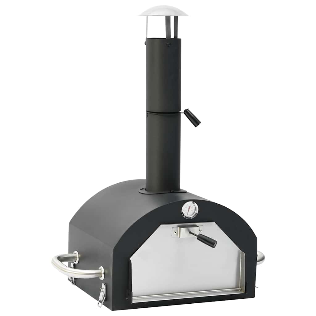Horno Para Pizza Y Barbacoa Al Aire Libre 3 En 1 Negro