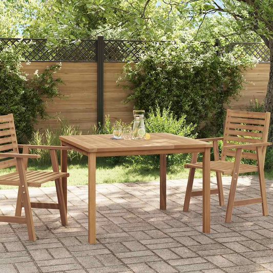 Mesa De Comedor De Jardín Madera Maciza De Teca