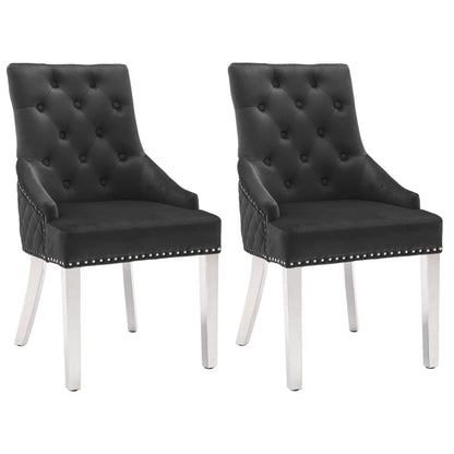 Sillas De Comedor 2 Unidades De Terciopelo