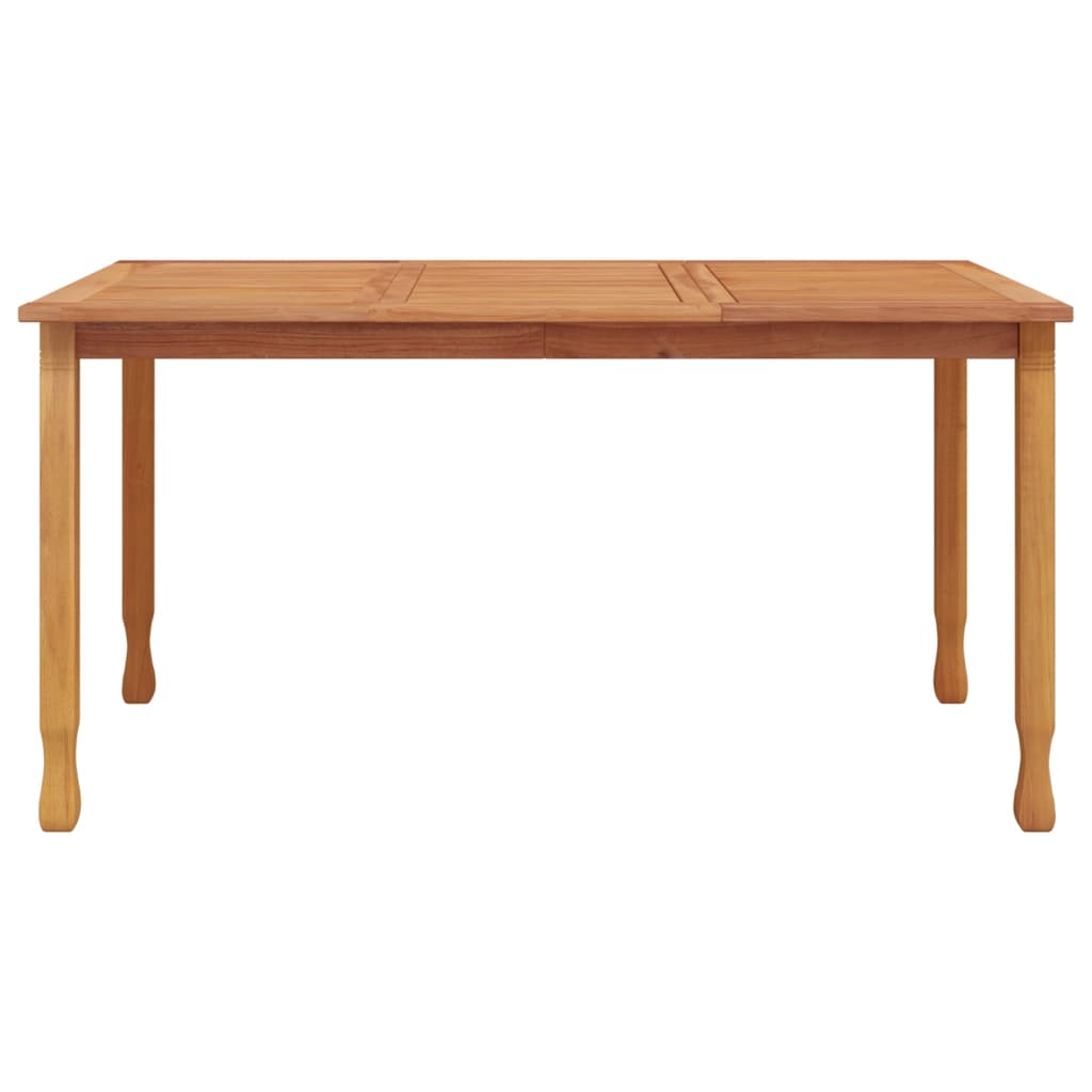 Mesa De Comedor De Jardín Madera Maciza De Teca