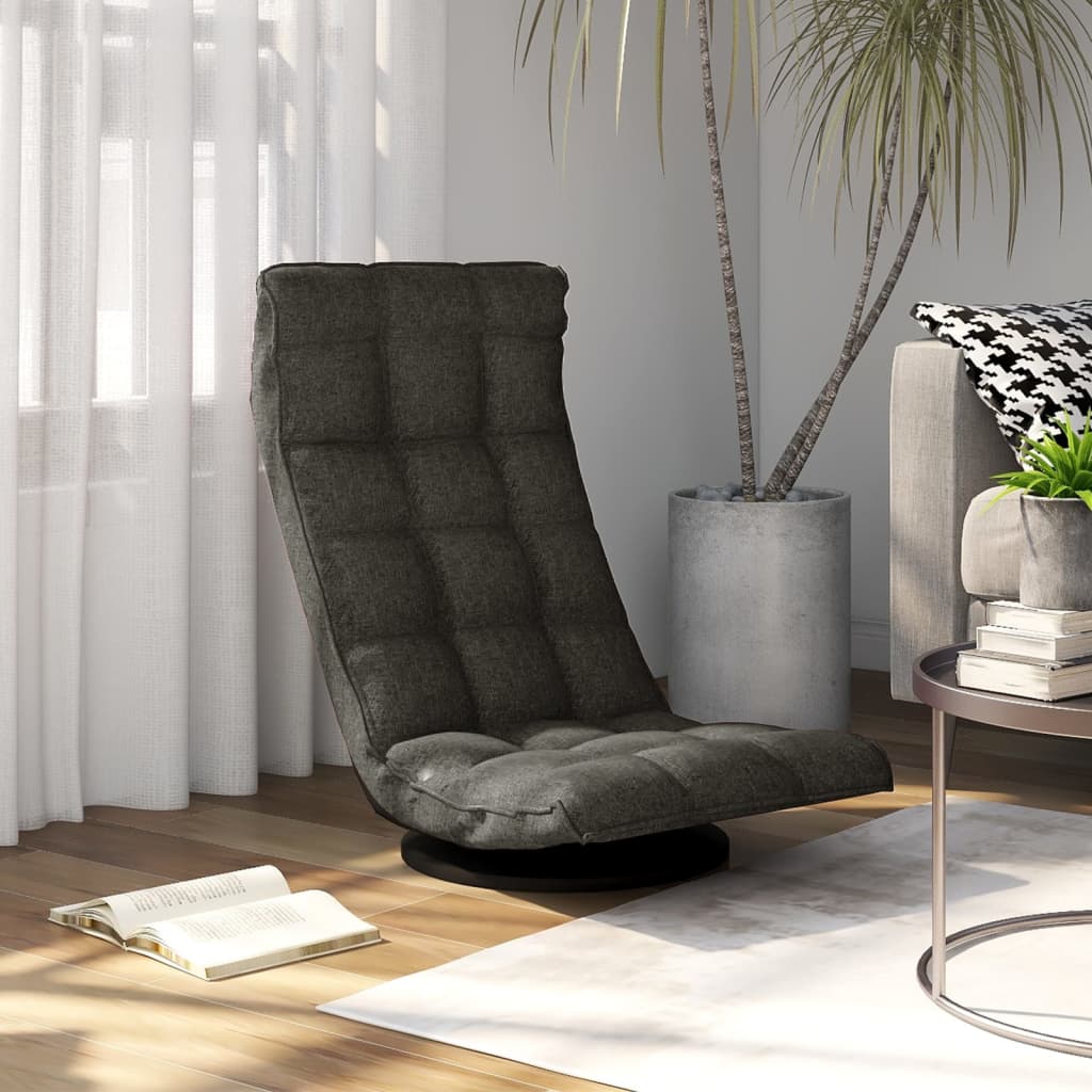 Silla Giratoria De Suelo De Tela 70X51X79 Cm